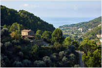Radtour über Fornelli, Zoppi, Perdifumo, Mercato Cilento, Serramezzana und Capograssi. Blick auf unser nettes Haus.