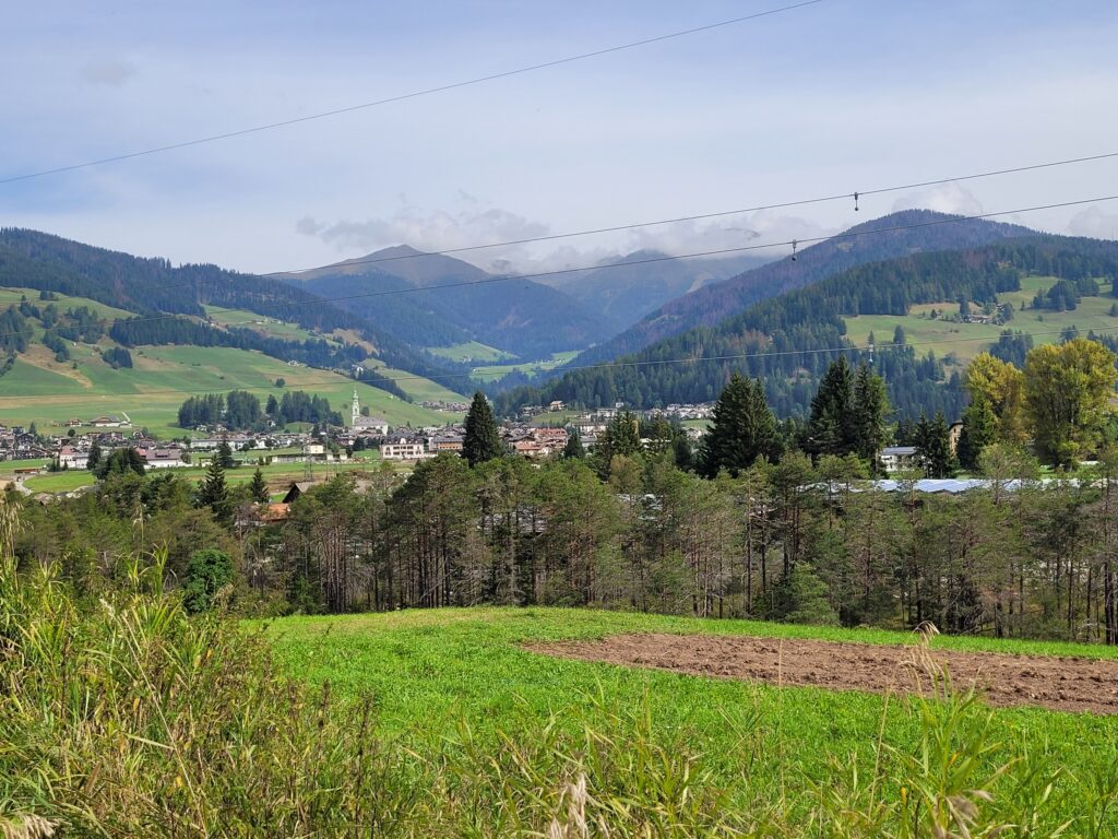 Blick zurück auf Toblach