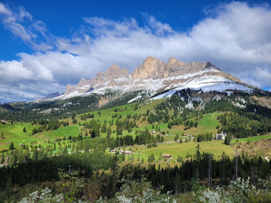 Blick auf Karersee und Rotwand